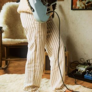 Bedford Pant - Whitecap/Washed Black Pinstripe